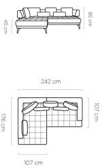 Γωνιακός καναπές Gerotto-Ekrou-Αριστερή - Image 3