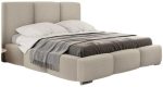 Επενδυμένο κρεβάτι Olweria-Krem-180 x 200