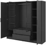 Ντουλάπα Nelly II τετράφυλλη-Gkri Skouro - Image 3