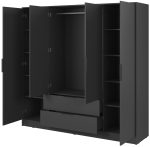 Ντουλάπα Nelly IV τετράφυλλη-Gkri Skouro - Image 4