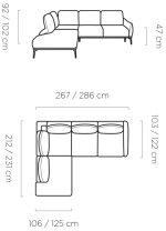 Γωνιακός καναπές Hydra-Mporntw-Δεξιά - Image 3