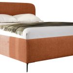 Επενδυμένο κρεβάτι Holly-Portokali-140 x 200