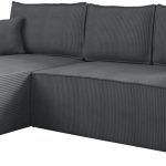 Γωνιακός καναπές Malaga mini I-Gkri Skouro-Αριστερή