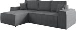 Γωνιακός καναπές Malaga mini I-Gkri Skouro-Αριστερή