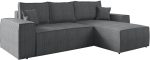 Γωνιακός καναπές Malaga mini I-Gkri Skouro-Δεξιά