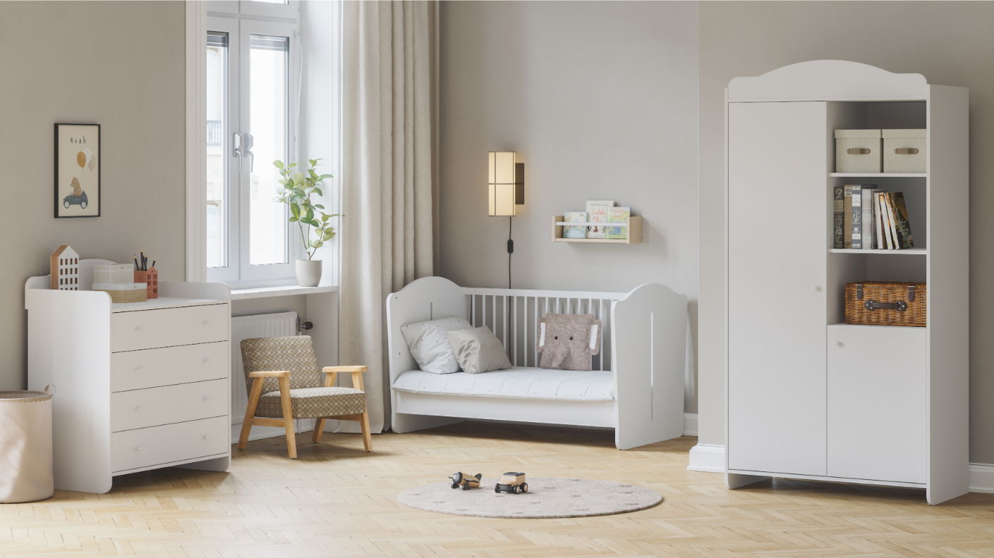 Ντουλάπα Megeve δίφυλλη -Leuko - Image 2