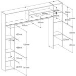 Εταζέρα για σύνθετο σαλονιού Eden-Fusiko-Leuko - Image 5