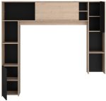 Εταζέρα για σύνθετο σαλονιού Eden-Fusiko-Mavro - Image 4