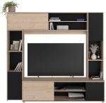 Εταζέρα για σύνθετο σαλονιού Eden-Fusiko-Mavro - Image 6