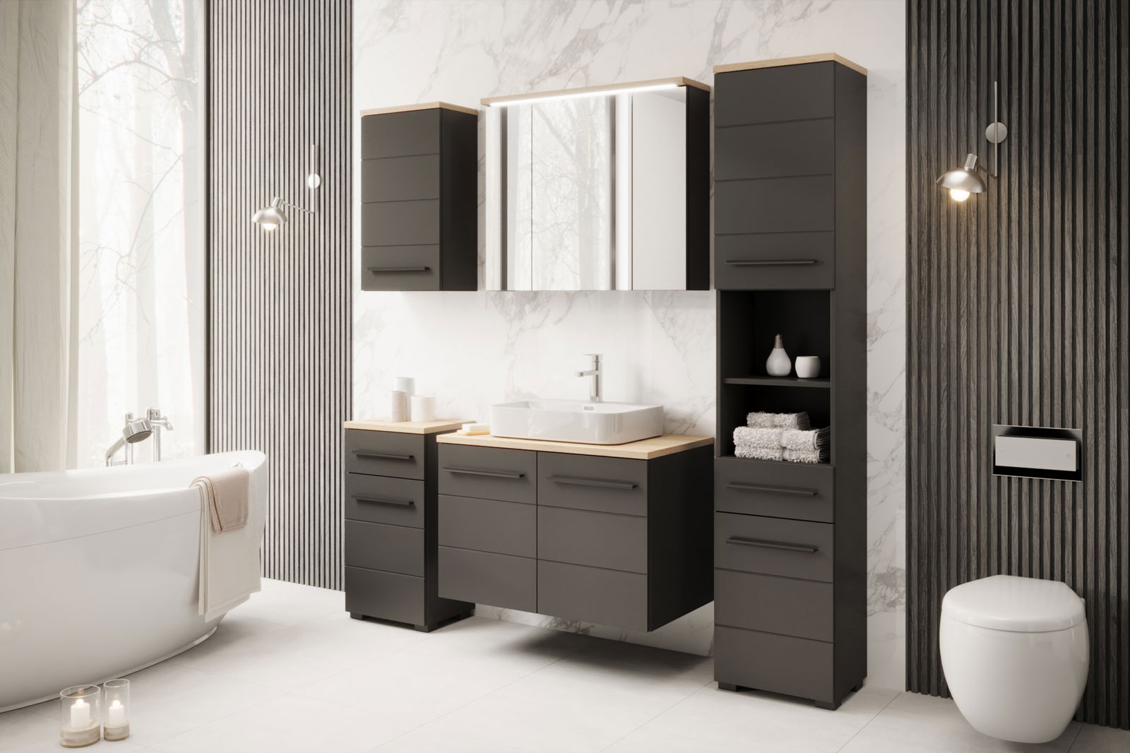 Πάγκος κρεμαστός Martin-Μήκος 60 εκ. - Image 2