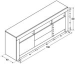 Έπιπλο τηλεόρασης Spotlight long - Image 3