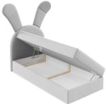 Επενδυμένο κρεβάτι Bunny Light-Gkri-Aristera - Image 4