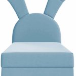 Επενδυμένο κρεβάτι Bunny Light-Mple-Deksia