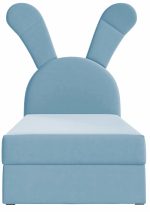 Επενδυμένο κρεβάτι Bunny Light-Mple-Deksia