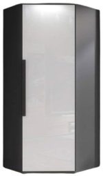 Γωνιακή ντουλάπα Spotlight-Gkri - Leuko