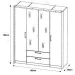 Ντουλάπα Glossier τετράφυλλη - Image 3