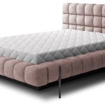 Επενδυμένο κρεβάτι Cloud-Roz-180 x 200