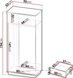 Ντουλάπα Lamelo Δίφυλλη - Image 3