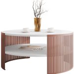 Τραπεζάκι σαλονιού Fikoli Ember-Leuko