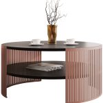 Τραπεζάκι σαλονιού Fikoli Ember-Mauro