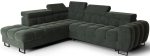 Γωνιακός καναπές Lordy-Prasino-Αριστερή
