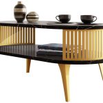 Τραπεζάκι σαλονιού Roenni Gold-Mauro Marmaro