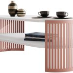 Τραπεζάκι σαλονιού Fikoli Ember I-Leuko