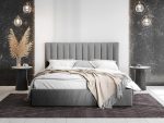 Επενδυμένο κρεβάτι Cosmos-Gkri-200 x 200 - Image 6