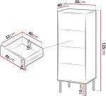 Μπουφές Tresse 4S-Prasino Skouro - Image 3