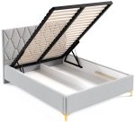 Επενδυμένο κρεβάτι Totti-Smaragdi-160 x 200 - Image 4