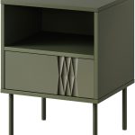 Σετ 2 κομοδίνα Tresse-Prasino Skouro