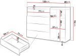 Συρταριέρα Yuki 1D 3S-Mpez - Image 3