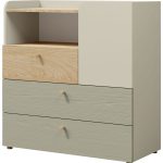 Συρταριέρα Yuki 1D 3S short-Menta
