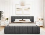 Επενδυμένο κρεβάτι Carlito-Mauro-160 x 200 - Image 5