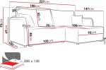 Γωνιακός καναπές Melody-Leuko-Αριστερή - Image 3