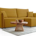 Γωνιακός καναπές Melody-Moustardi-Δεξιά