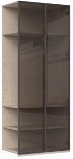 Επέκταση ντουλάπας Phantom δίφυλλη glass