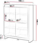 Μπουφές Porto 100 4D - Image 3