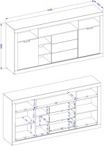 Μπουφές Windsor 2D3S plus - Image 3