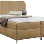 Επενδυμένο κρεβάτι Fandy-Mpez Skouro-120 x 200