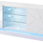 Έπιπλο τηλεόρασης Qiu με LED-Leuko-Μήκος: 160 εκ.