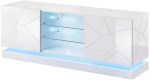 Έπιπλο τηλεόρασης Qiu με LED-Leuko-Μήκος: 160 εκ.