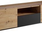 Έπιπλο τηλεόρασης Como 2D1SZ-Fusiko-Mavro