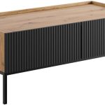 Τραπεζάκι σαλονιού Como 2SZ-Fusiko-Mavro