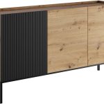 Μπουφές Como 150 3D-Fusiko-Mavro
