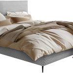 Επενδυμένο κρεβάτι Puretta-Gkri-160 x 200
