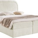 Επενδυμένο κρεβάτι Bonito-Ekrou-140 x 200