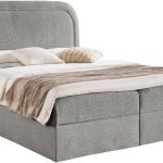 Επενδυμένο κρεβάτι Bonito-Gkri-200 x 200