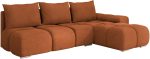 Γωνιακός καναπές Bestii-Portokali-Δεξιά