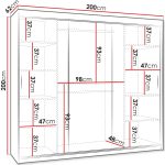 Ντουλάπα Selfie 200 συρόμενη-Artisan - Image 3